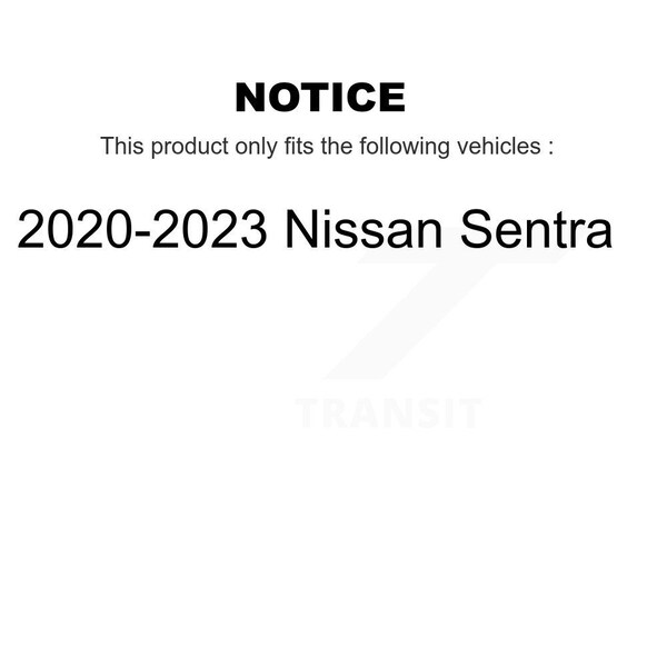 Rear Disc Brake Rotor For 2020-2023 Nissan Sentra